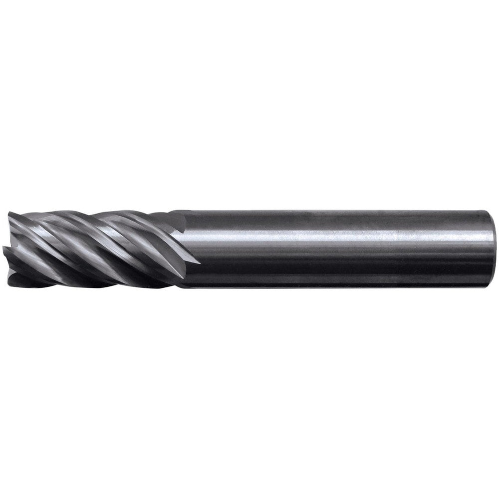 Square End Mill: 5/8" Dia, 2-1/4" LOC, 5 Flute, Solid Carbide