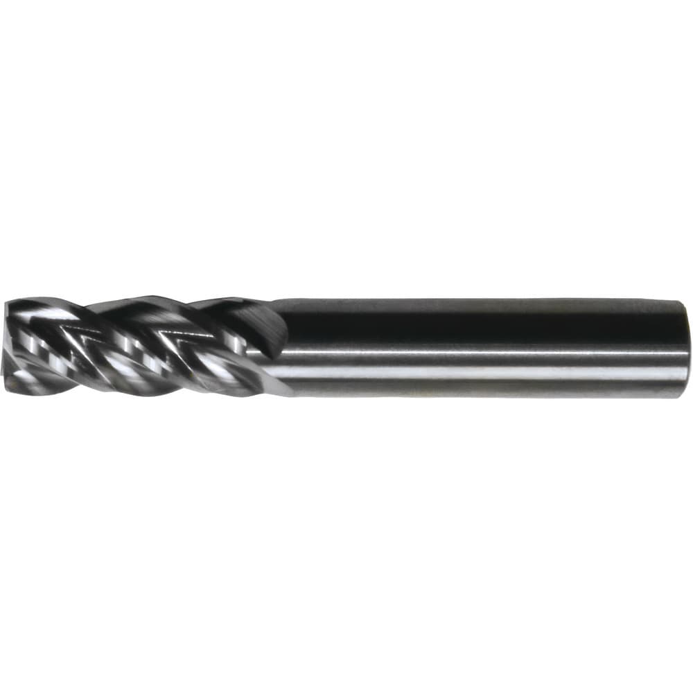 Square End Mill: 1" Dia, 1-1/2" LOC, 4 Flute, Solid Carbide