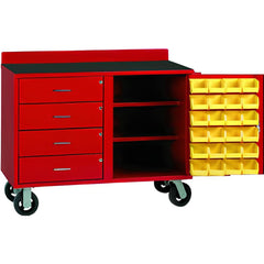 Mobile Work Benches; Bench Type: Bin & Organization; Depth (Inch): 20; Load Capacity (Lb.