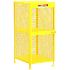 Gas Cylinder Carts, Racks, Stands & Holders; Gas Cylinder Rack Type: Gas Cylinder Storage Cabinet; Fits Cylinder Diameter: 12.5; Number Of Cylinders: 8; Overall Width: 32; Overall Height: 71; Material: Steel; Overall Length: 40.00; Cylinder Orientation: V