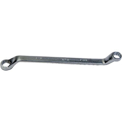 Offset Box End Wrench: 9/16 x 5/8", 12 Point, Double End