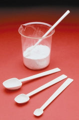 White Polypropylene Long-Handled Spoon