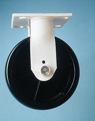 Rigid Top Plate Caster: Semi-Steel, 5" Wheel Dia, 2" Wheel Width, 1,000 lb Capacity, 6-1/2" OAH