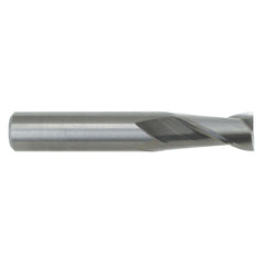 Square End Mill: 5/8" Dia, 1-1/4" LOC, 2 Flute, Solid Carbide