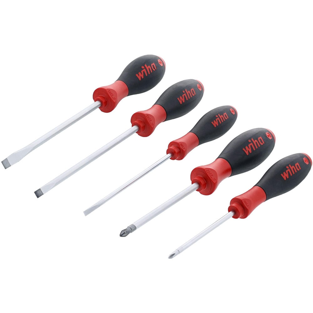 Screwdriver Set: 5 Pc, Phillips & Slotted