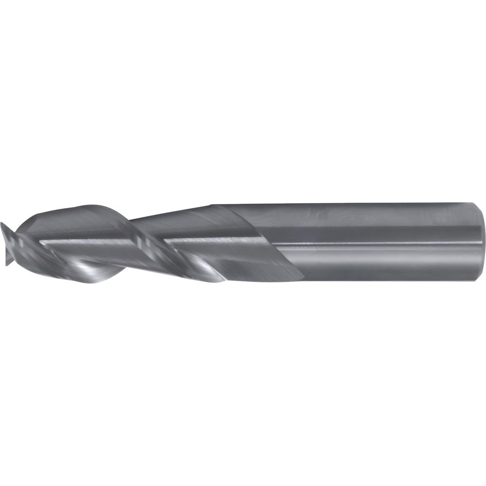 Square End Mill: 1" Dia, 4-1/8" LOC, 2 Flute, Solid Carbide