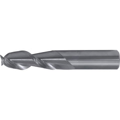 Square End Mill: 1/2" Dia, 3-1/8" LOC, 2 Flute, Solid Carbide