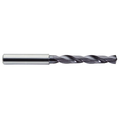 Jobber Drill: 3/8" Dia, 142 deg Point, Solid Carbide