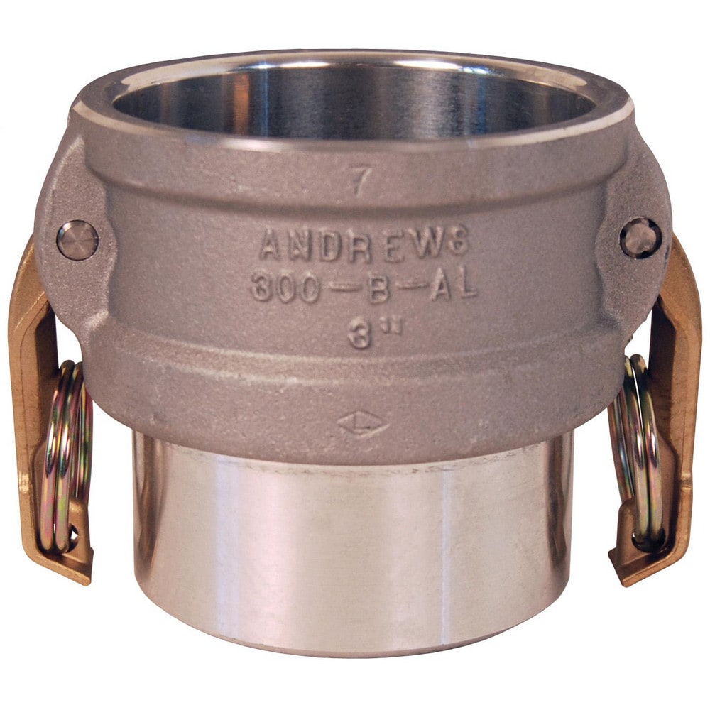 Suction & Discharge Hose Couplings; Type: Butt Weld; Coupling Type: Cam & Groove; Coupling Descriptor: Coupler Butt Weld to Sch. 40 Pipe; Material: Aluminum; Coupler Size (Fractional Inch): 4; Thread Size: Non-Threaded; Hose Size: 4