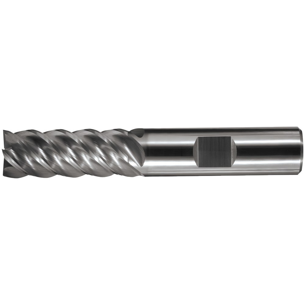 Square End Mill: 3/16" Dia, 5/16" LOC, 5 Flute, Solid Carbide