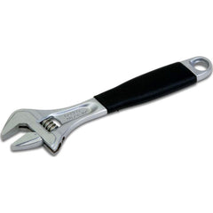 Adjustable Wrench: 6" OAL, 13/16" Jaw Capacity