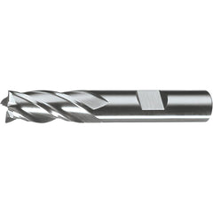 Square End Mill: 1-3/4" Dia, 1-3/8" LOC, 6 Flute, High Speed Steel