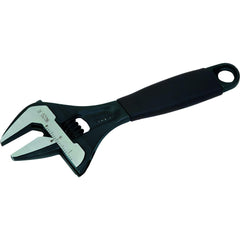 Adjustable Wrench: 6" OAL, 1-1/4" Jaw Capacity