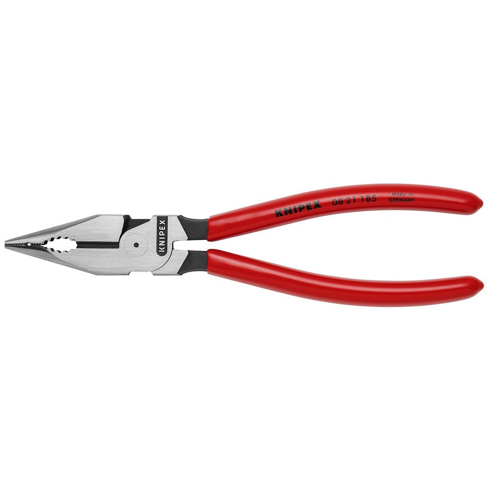 Long Nose Pliers; Pliers Type: Cutting, Combination Needle Nose; Jaw Texture: Serrated; Jaw Length (Inch): 1-3/8; Jaw Width (Inch): 3/4