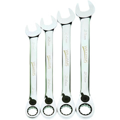 Combination Wrench Set: 4 Pc, Metric