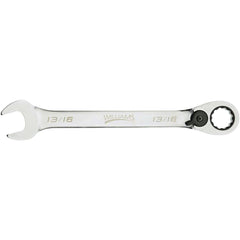 Combination Wrench: 9/16" Head Size, 15 deg Offset