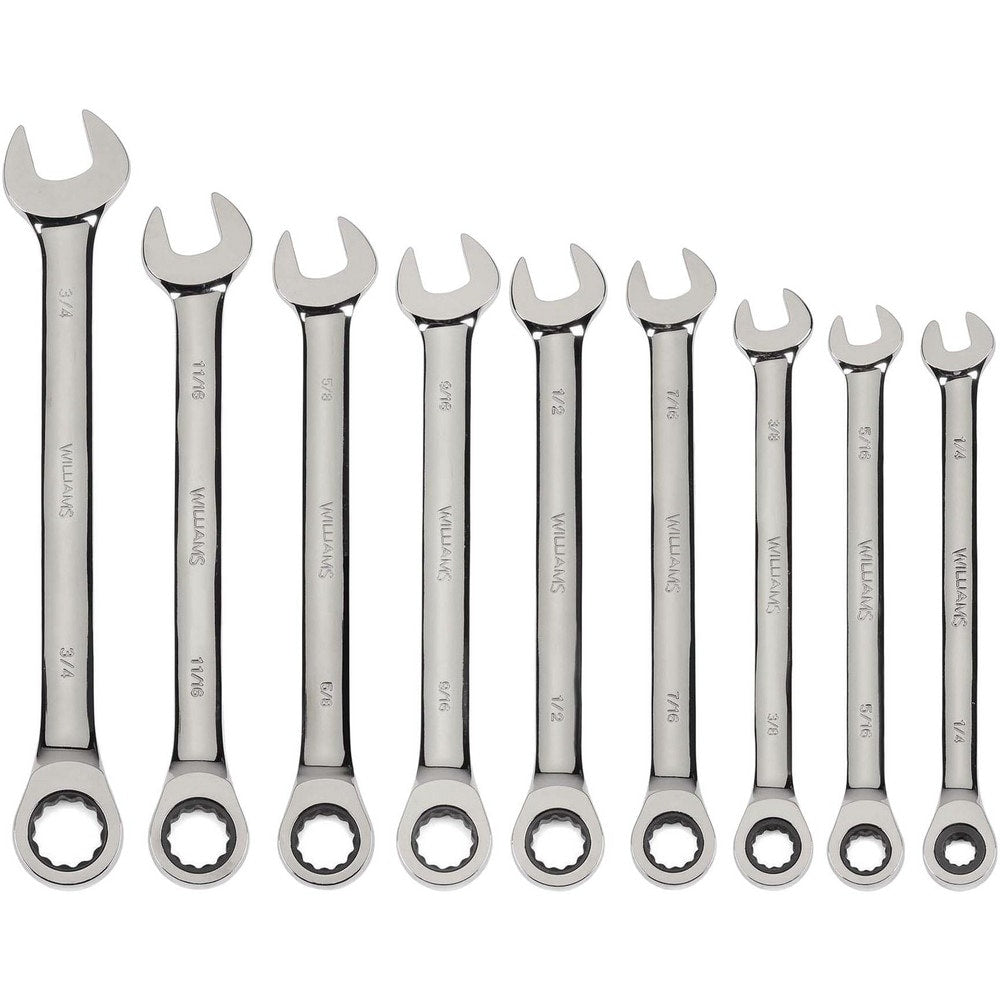 Combination Wrench: 1/2" Head Size, 15 deg Offset