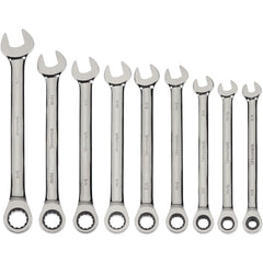 Combination Wrench: 7/16" Head Size, 15 deg Offset