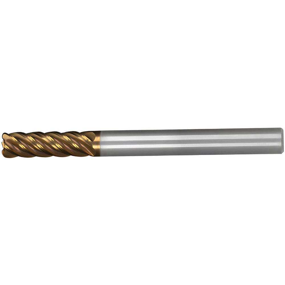 Corner Radius End Mill: 20 mm Dia, 60.00 mm LOC, 2.50 mm Radius, 5 Flute, Solid Carbide