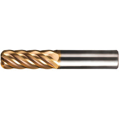 Corner Radius End Mill: 3/4" Dia, 1-5/8" LOC, 0.0300" Radius, 6 Flute, Solid Carbide