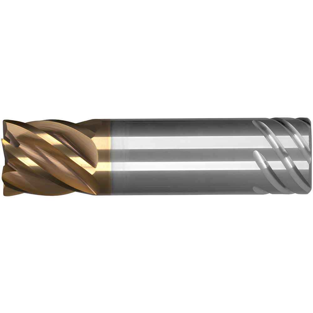 Corner Radius End Mill: 1" Dia, 3" LOC, 0.0300" Radius, 6 Flute, Solid Carbide