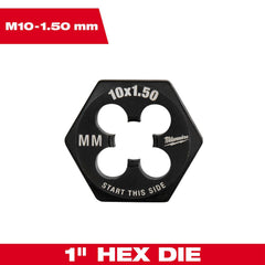 Hex Rethreading Die:  Right Hand, No Carbon Steel