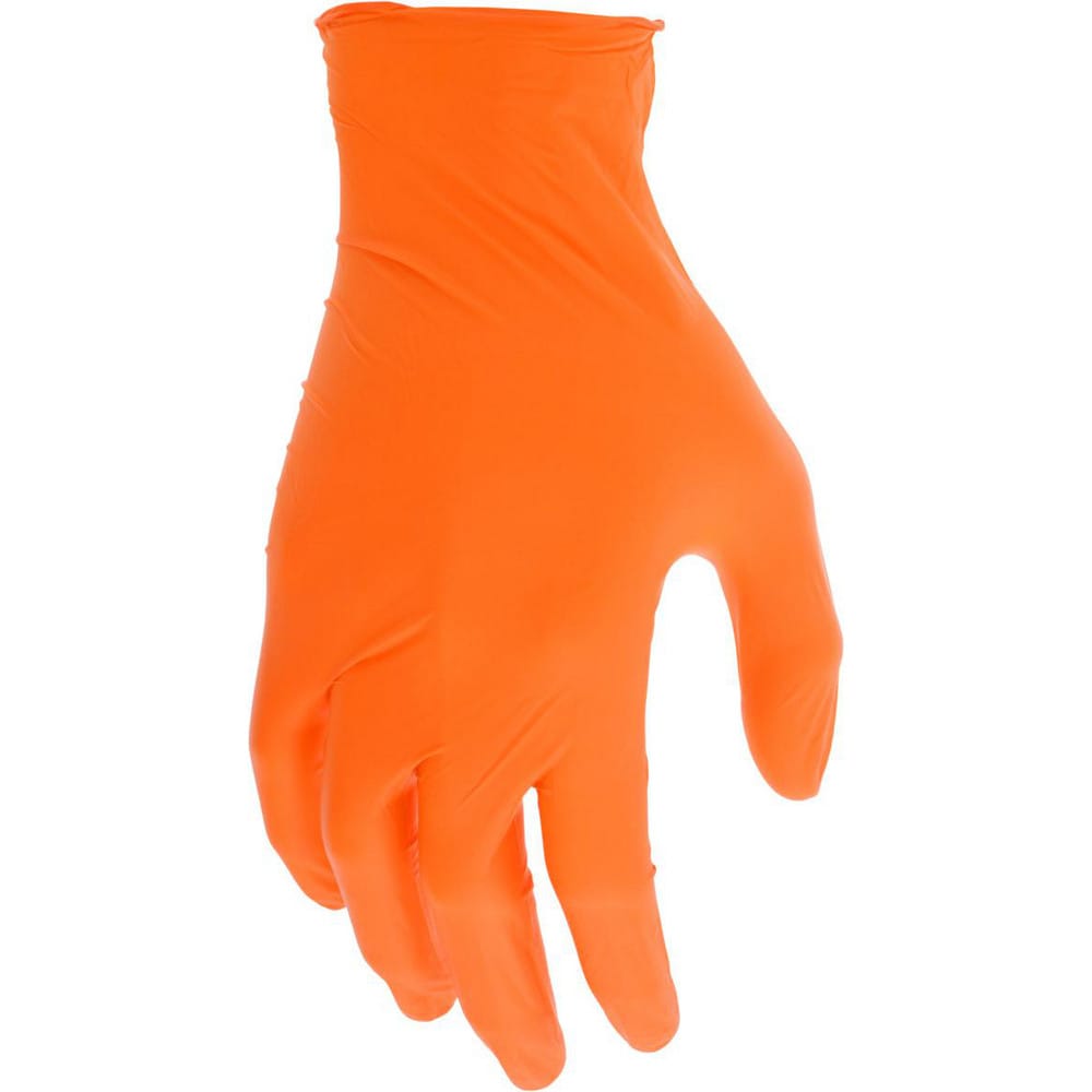 Disposable Gloves: Series NitriShield, Size 2X-Large, 3.5 mil, Nitrile, Food Grade, Powder-Free, No