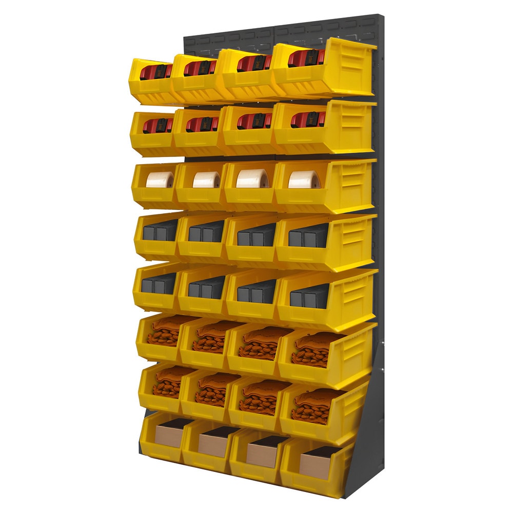 Pick Racks; Rack Type: Floor Rack; Rack Style: Louvered Panel; Bin Type: Hook-On; Assembled: Yes; Load Capacity (Lb.): 2000.000; Depth (Inch): 13-1/2; Gauge: 16