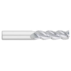 Corner Radius End Mill: 1" Dia, 2-1/4" LOC, 0.0600" Radius, 3 Flute, Solid Carbide