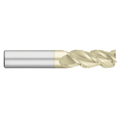 Corner Radius End Mill: 1/8" Dia, 1/2" LOC, 0.0150" Radius, 3 Flute, Solid Carbide