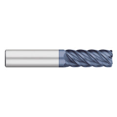 Corner Radius End Mill: 1/8" Dia, 1/2" LOC, 0.50 mm Radius, 5 Flute, Solid Carbide