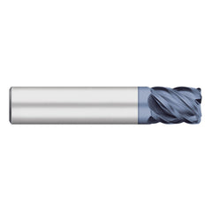 Corner Radius End Mill: 1/2" Dia, 5/8" LOC, 0.0300" Radius, 5 Flute, Solid Carbide