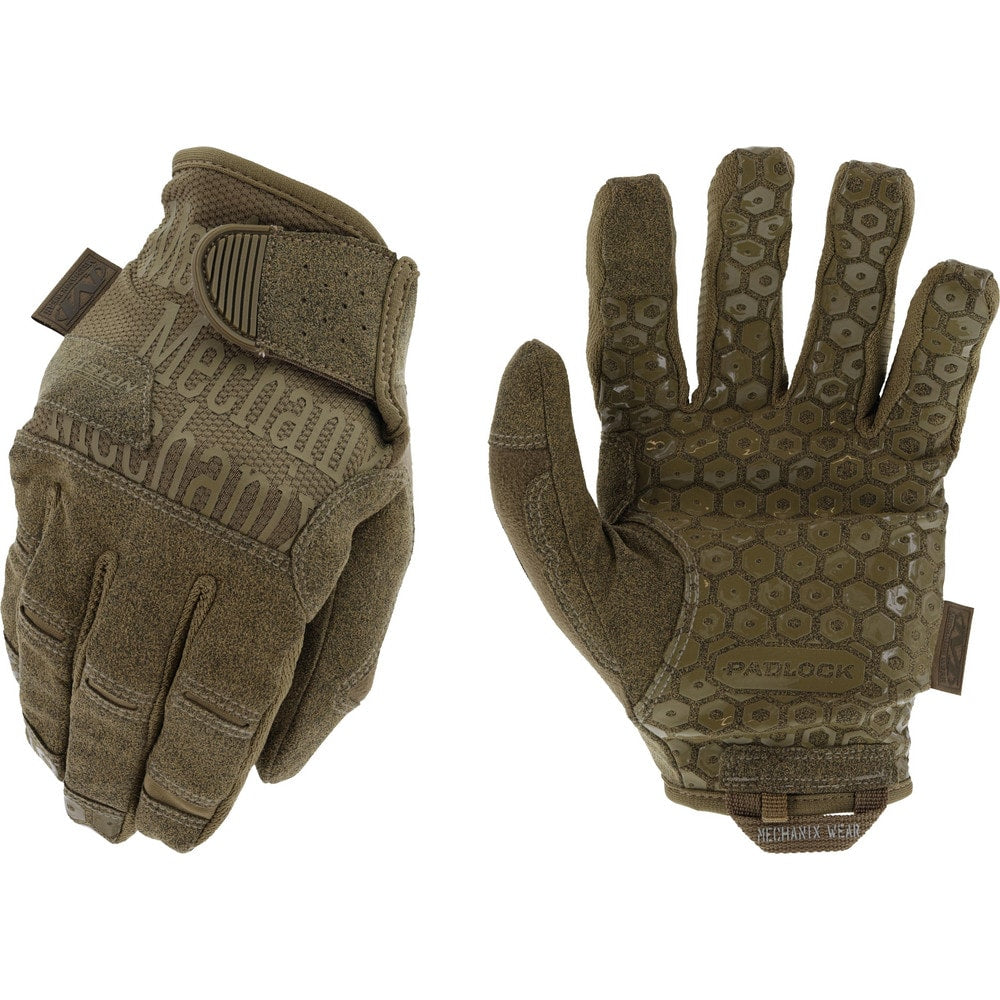 Work Gloves: Mechanix Wear TAA Tactical High Dex Grip, Size Large, Polyester Lined, Synthetic Leather & Silicone, Utility