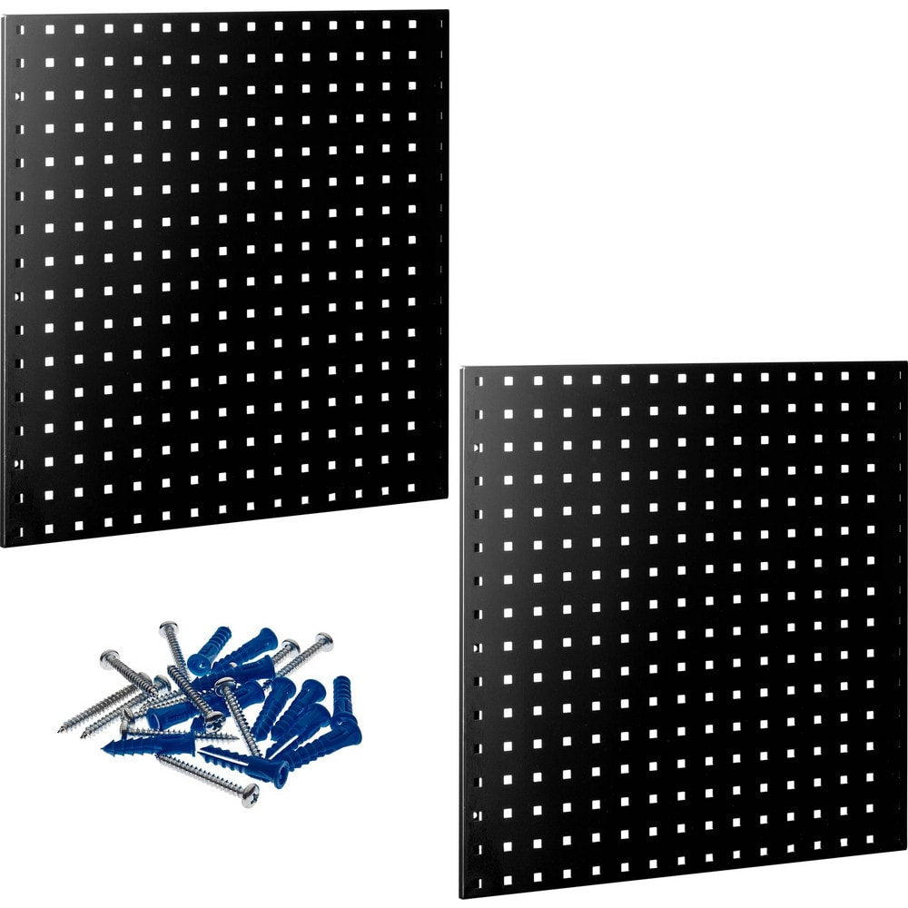 Peg Boards; Board Type: Pegboard Storage Board; Width (Inch): 24; Mount Type: Wall; Height (Inch): 24; Number of Panels: 2; Panel Height: 24 in; Panel Width: 24 in; Load Capacity: 300 lb