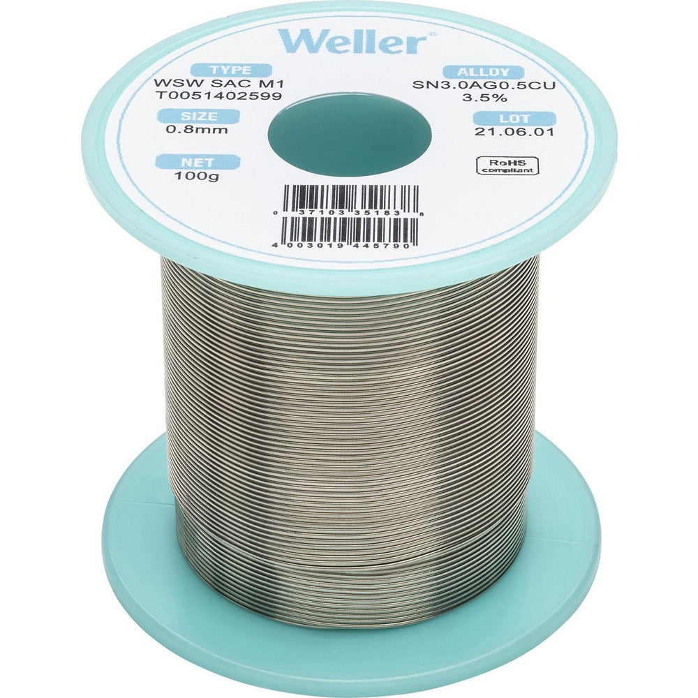 Solder; Solder Type: Lead Free; Material: Alloy; Container Type: Spool; Container Size: 100 g; Minimum Melting Temperature: 422.6; Maximum Melting Temperature: 429.8