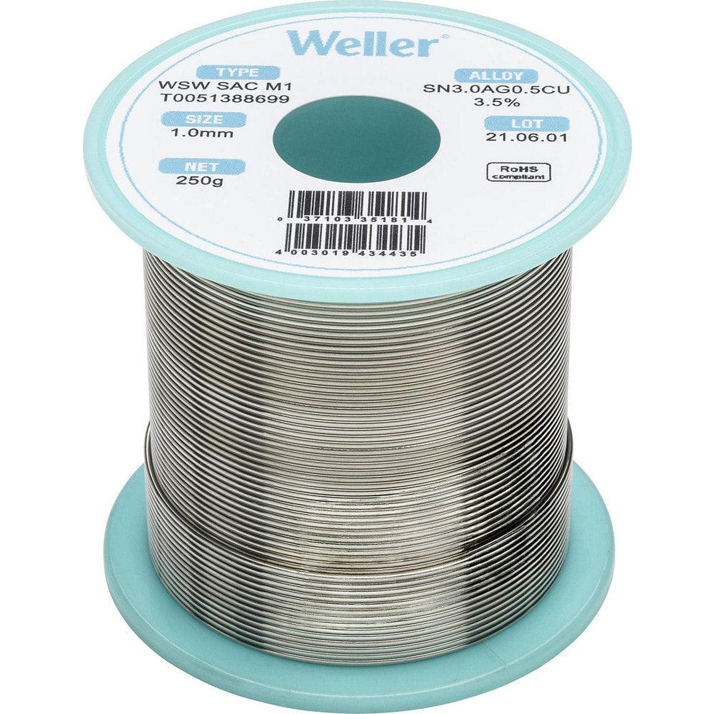 Solder; Solder Type: Lead Free; Material: Alloy; Container Type: Spool; Container Size: 250 g; Minimum Melting Temperature: 422.6; Maximum Melting Temperature: 429.8