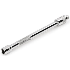 Socket Extensions; Tool Type: Ball Locking; Extension Type: Ball Locking; Drive Size: 1/4; Finish: Polished Chrome; Overall Length (Inch): 6; Material: Steel