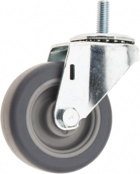 3" Diam x 1" Wide x 3-3/4" OAH Stem Mount Swivel Caster