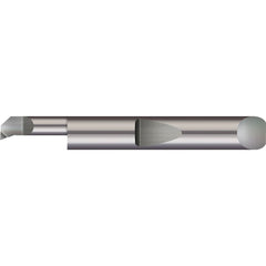 Boring Bars; Boring Bar Type: Boring; Cutting Direction: Right Hand; Minimum Bore Diameter (Decimal Inch): 0.0550; Minimum Bore Diameter (mm): 1.400; Material: Solid Carbide; Maximum Bore Depth (Decimal Inch): 0.3000; Projection (Decimal Inch): 0.0050