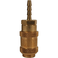 Pneumatic Hose Fittings & Couplings; Fitting Type: Air Hose; Type: Coupler; Coupling Type: Coupler; Interchange Type: Proprietary Astronautics; Thread Type: Hose Barb; Coupler Size: 0.125; Material: Brass; Thread Standard: Non-Threaded