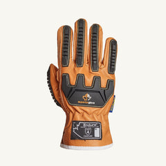 Cut, Puncture & Abrasion-Resistant Gloves: Superior Glove Works 69BSKFFL, Size Large, ANSI Cut A5, ANSI Puncture 5, Leather Lined, Leather