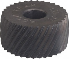 Convex Knurl Wheel: 3/4" Dia, 90 &deg; Tooth Angle, 20 TPI, Diagonal, Cobalt