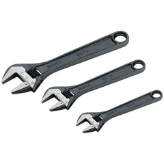 Adjustable Wrench Set: 3 Pc, Inch