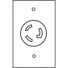 Workbench & Workstation Accessories; 4X4" L5-20R CONF ELECTRICAL BOX&RECEPTACLE