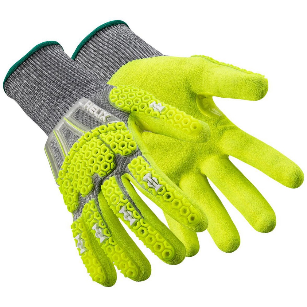 Abrasion Resistant, Cut & Puncture-Resistant & Impact-Resistant Gloves: Helix 3014IMP, Size Medium, ANSI Cut A6, ANSI Puncture 4, Nitrile, HPPE