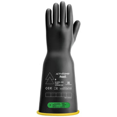 Rubber Linesman Gloves: Activarmr RIG316YBBC, Class 3, Size Large & X-Large, 16" Long