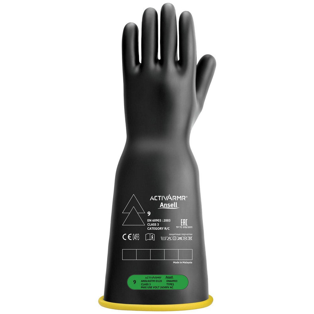 Rubber Linesman Gloves: Activarmr RIG316YBBC, Class 3, Size 2X-Large, 16" Long