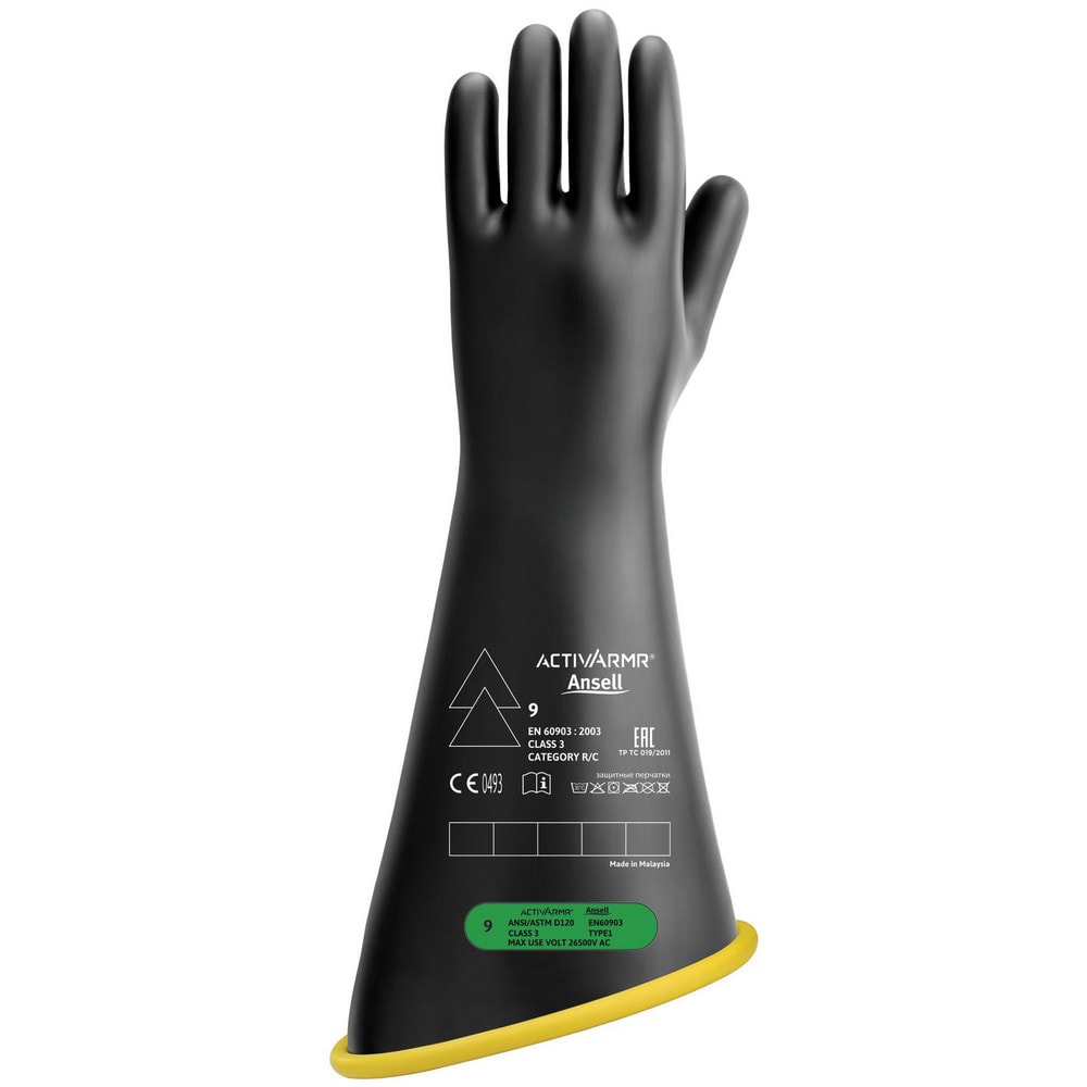 Rubber Linesman Gloves: Activarmr RIG318YBCC, Class 3, Size X-Large, 18" Long