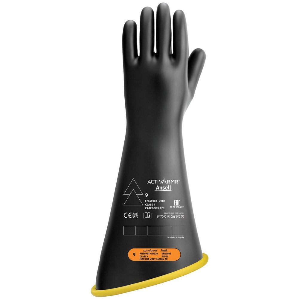 Rubber Linesman Gloves: Activarmr RIG418YBCC, Class 4, Size 2X-Large, 18" Long