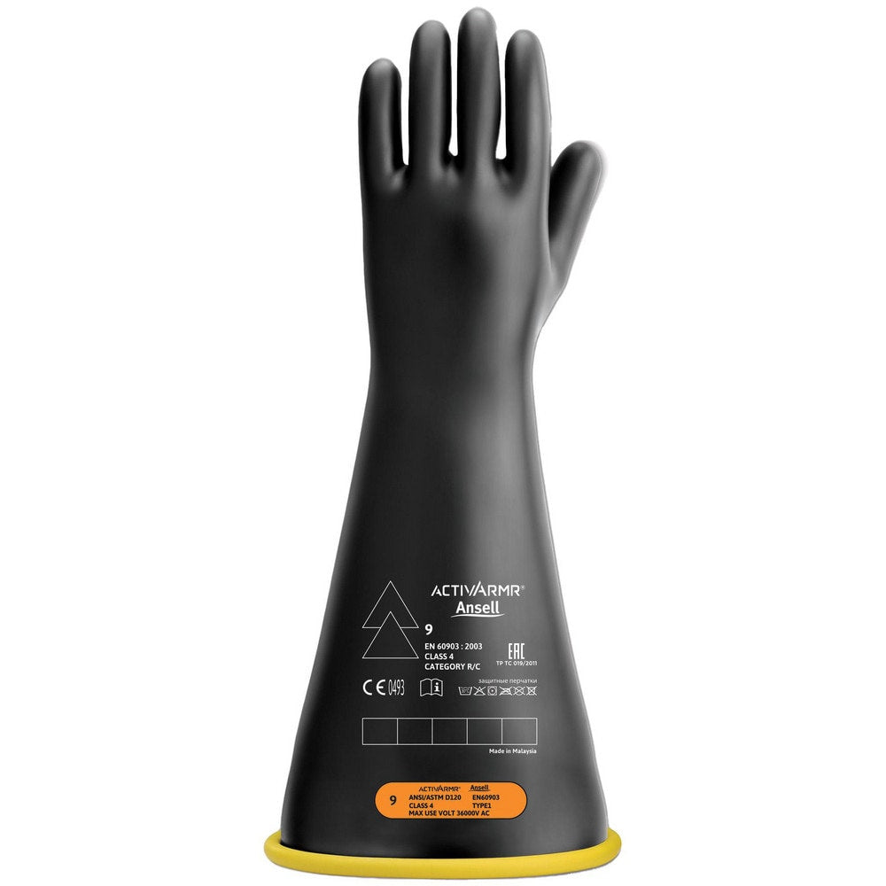 Rubber Linesman Gloves: Activarmr RIG418YBSC0, Class 4, Size X-Large, 18" Long